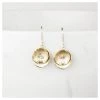 Twigg Matte Double Lily Earrings - Gold