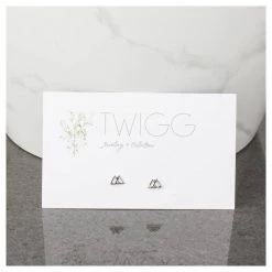 Twigg Mt Aspiring Silver Stud Earrings JEWELLERY