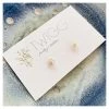 Twigg Oh Daisy Silver Stud Earrings Valentines Day