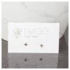 Twigg Valentines Day Little Cross Rose Gold Stud Earrings