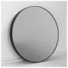 NED Collections Black Round Mirror - Medium (90cm) MIRRORS