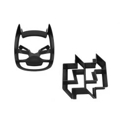 Lunch Punch Black Sandwich Cutters - Superhero (2pc)