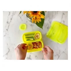 Goodbyn Reusable & Eco Friendly Small Meal & Dippers - Neon Blue