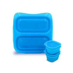 Goodbyn Reusable & Eco Friendly Small Meal & Dippers - Neon Blue