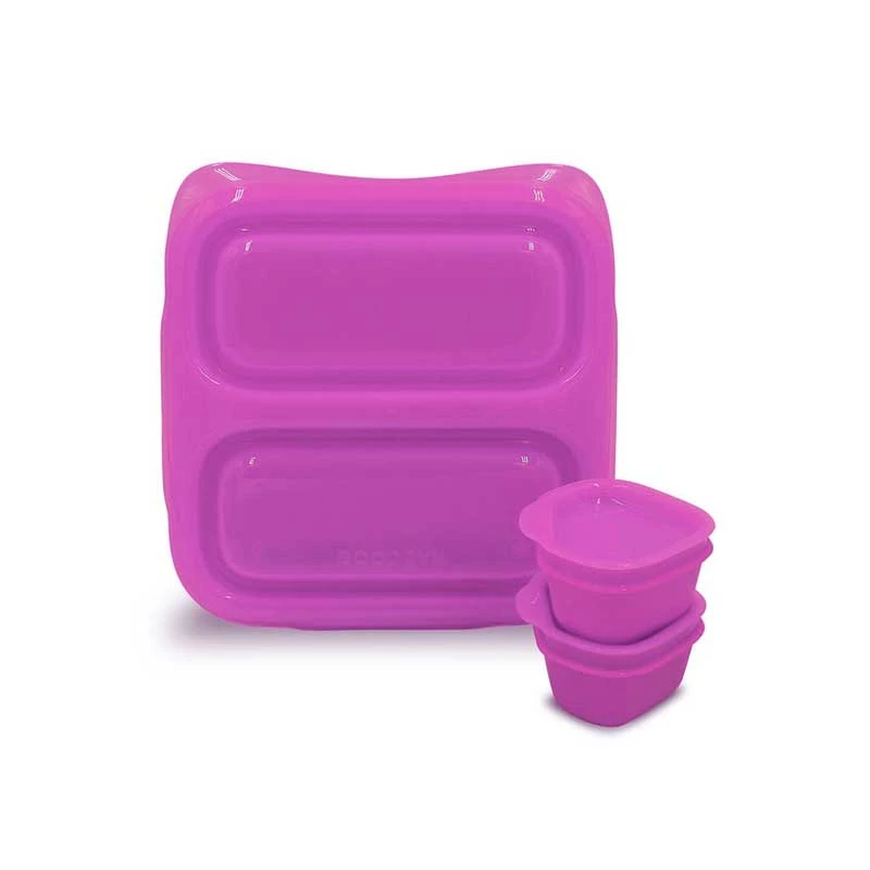 Goodbyn Small Meal & Dippers - Neon Purple Reusable & Eco Friendly