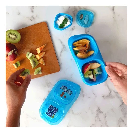 Goodbyn Snacks & Dipper - Neon Purple Reusable & Eco Friendly