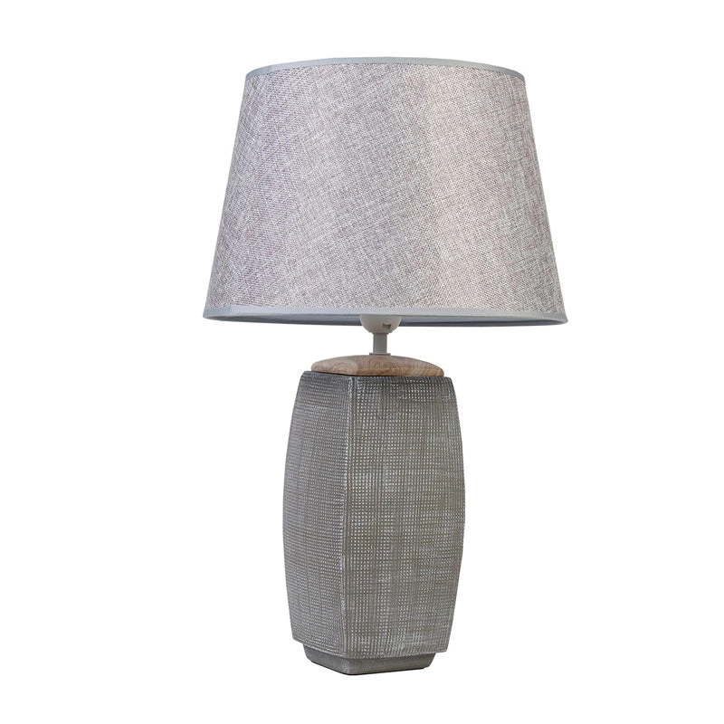 Linens & More Coastal Trellis Grey Lamp (52cm)