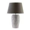Linens & More Grey Ribbed Lamp (59.5cm) Coastal