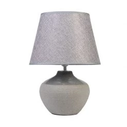 Linens & More Coastal Speckled Grey Urn Lamp (42.5cm)