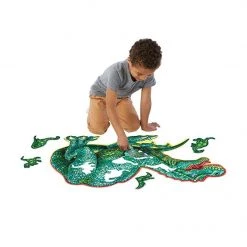 Peaceable Kingdom Boardgames, Puzzles & Other Toys Shiny Dinosaur Floor Puzzle (51pc)