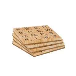 UBU Scrabble Coaster Set - Beer