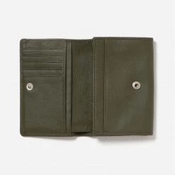 Stitch & Hide Valentines Day Women's Leather Ellie Wallet - Olive