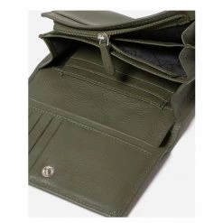 Stitch & Hide Valentines Day Women's Leather Ellie Wallet - Olive