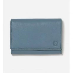 Stitch & Hide Women's Leather Ellie Wallet - Storm Blue