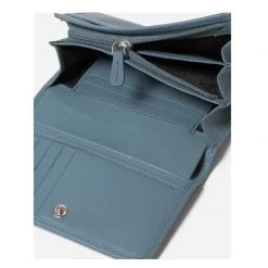 Stitch & Hide Women's Leather Ellie Wallet - Storm Blue