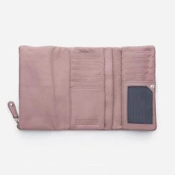 Stitch & Hide Women's Leather Paiget Wallet - Dusty Rose