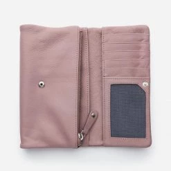 Stitch & Hide Women's Leather Paiget Wallet - Dusty Rose