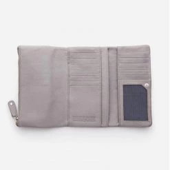 Stitch & Hide Women's Leather Paiget Wallet - Misty Grey Valentines Day