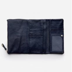 Stitch & Hide Women's Leather Paiget Wallet - Navy