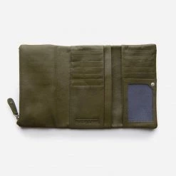 Stitch & Hide Women's Leather Paiget Wallet - Olive Valentines Day