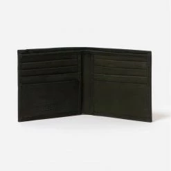Stitch & Hide Mens Leather Fred Wallet - Steele Black
