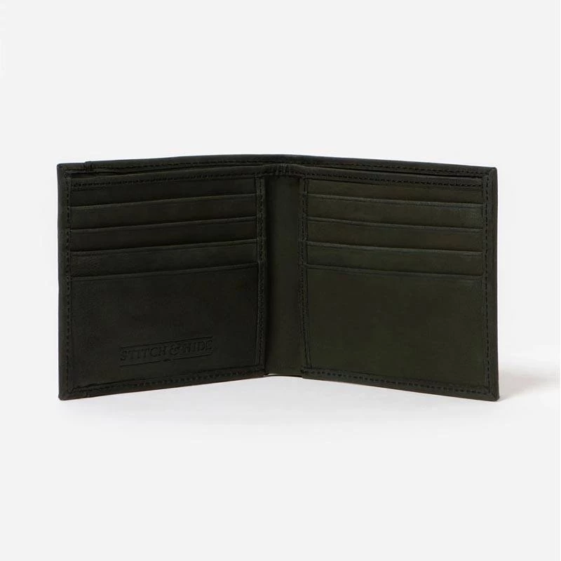 Stitch & Hide Mens Leather Fred Wallet - Steele Black