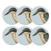 100% New Zealand Hushed Blue Kingfisher Coaster Set/6 Kiwiana