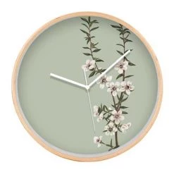 100% New Zealand Restocked Vintage Botanical Manuka Clock (32cm)