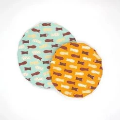 100% New Zealand Bowl Covers - Chocolate Fish (Set Of 2) Reusable & Eco Friendly
