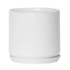 Potted Monochrome Oslo Planter - White
