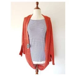 Hello Friday Crowd Pleaser Cardigan – Terracotta