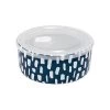 Ladelle Akeware, Cookware, Knives & Boards Abode Microwave Food Bowl - Ink Blue Dashes