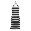 Ladelle Black Butcher Stripe Apron Monochrome
