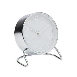 One Six Eight Metallics Isabella Alarm Clock - Silver