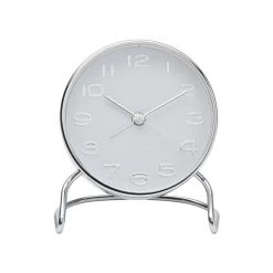 One Six Eight Metallics Isabella Alarm Clock - Silver