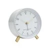 One Six Eight CLOCKS Hannah Alarm Clock With Light - White