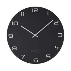 One Six Eight Nero Black Clock (40cm)