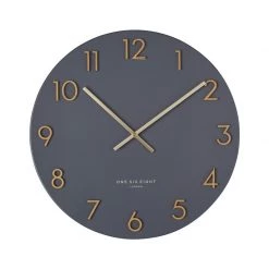 One Six Eight Restocked Charcoal Katelyn Clock (40cm)