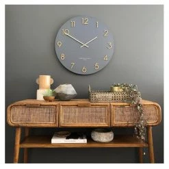 One Six Eight Restocked Charcoal Katelyn Clock (40cm)