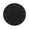 Toki Metallics Sara Black & Gold Clock (30cm)