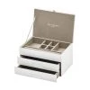 One Six Eight Gabriella Jewellery Box - Medium White Restocked