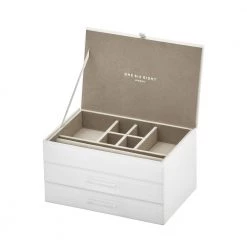 One Six Eight Gabriella Jewellery Box - Medium White Restocked