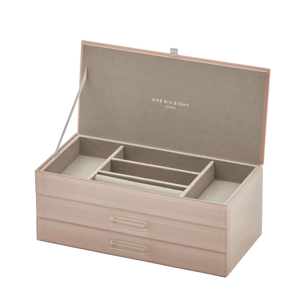 One Six Eight Restocked Gabriella Jewellery Box - Large Blush