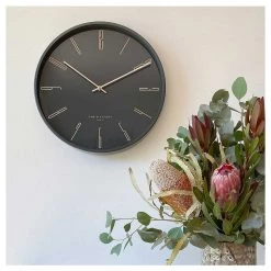 One Six Eight Maya Clock - Charcoal (40cm) CLOCKS