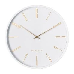 One Six Eight CLOCKS Maya Clock - White (40cm)