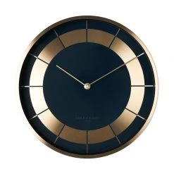 One Six Eight Arlo Clock - Navy Blue (30cm) Metallics