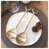 Old Mill Road Metallics Oh Deer Salad Servers