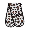 Linens & More Ocelot Double Oven Glove - Brown