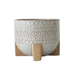 Urban Products Zuri Planter With Legs - White Sand (12.5cm)