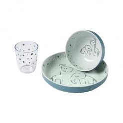 Done By Deer BABY & TODDLER GIFTS Dreamy Dots Yummy Dinner Set (3pc) - Blue